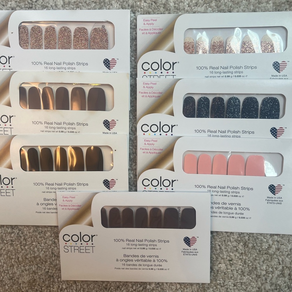 Color Street | 7 nail strip packs | New-never opened